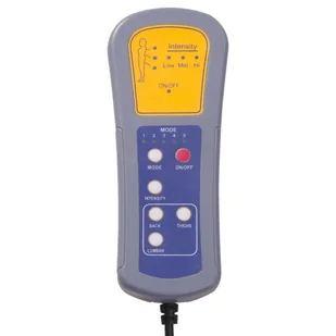 Lumarko Elektryczny fotel masujący, żółty, tkanina - Fotele - miniaturka - grafika 10