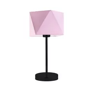 Lampy stojące - Lampka nocna LYSNE Wuhu, 60 W, E27, jasnoróżowa/czarna, 43x23 cm - miniaturka - grafika 1