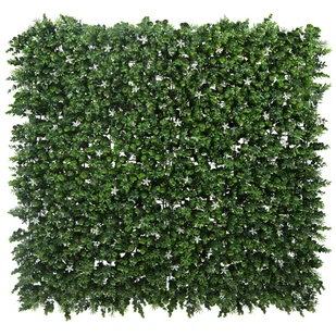 Panel osłonowy Żywopłot białe kwiaty 100x100 cm Naterial - Akcesoria do ogrodzeń - miniaturka - grafika 1