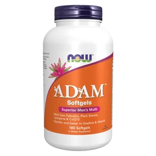 ADAM™ - Multiwitamina dla mężczyzn 180 kapsułek NOW FOODS - Witaminy i minerały - miniaturka - grafika 1