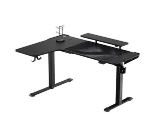 Ultradesk WINGER 2/2 155cm Regulacja wysokości Czarny - Biurka gamingowe - miniaturka - grafika 1