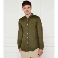 Koszule męskie - POLO RALPH LAUREN Lniana koszula Slim Fit - miniaturka - grafika 1