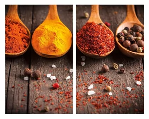 Podkładki kuchenne Przyprawy, 2 szt., szkło, 52 x 30 cm, Allstar - Obrusy i serwetki - miniaturka - grafika 1