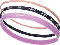 Ozdoby do włosów - Nike Opaski na włosy Nike Mixed 3 szt. różowa, granatowa, fioletowa N0002548645OS - miniaturka - grafika 1