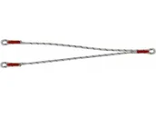 Sprzęt wspinaczkowy - LDF podwójna linka bezpieczeństwa z liną z oplotem M10-M10-M10 - miniaturka - grafika 1