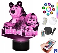 Lampy pozostałe - Lampka na biurko Masza i Niedźwiedź 16 LED PLEXIDO - miniaturka - grafika 1