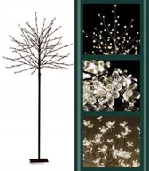 Choinki - DUŻE DRZEWKO DEKORACYJNE PRZED DOM LED ŚWIECĄCE ŚWIĄTECZNE NA ŚWIĘTA 150 CM - miniaturka - grafika 1