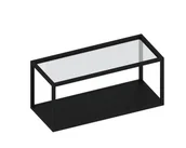 Półki do kuchni - Półka metalowa Qbox czarna 80 cm - miniaturka - grafika 1