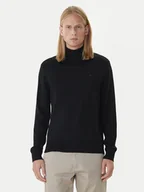 Swetry męskie - Calvin Klein Golf LV04LD317G Czarny Regular Fit - miniaturka - grafika 1