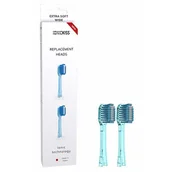 Końcówki do szczoteczek elektrycznych - IONICKISS Końcówki do szczoteczki BARDZO MIĘKKIE, szerokie - niebieskie 2szt. - miniaturka - grafika 1