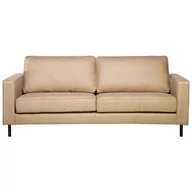 Sofy i kanapy - Beliani Sofa skórzana beżowa SAVALEN - miniaturka - grafika 1