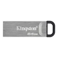 Pendrive - Kingston Technology DataTraveler Kyson Co-Logo pamięć USB 64 GB USB Typu-A 3.2 Gen 1 (3.1 Gen 1) Srebrny DTKN/64GBCL - miniaturka - grafika 1
