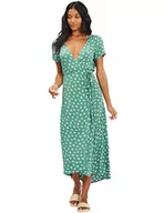 Sukienki - BILLABONG Damska sukienka z przodu średnia długość na co dzień, Island Green, S - miniaturka - grafika 1