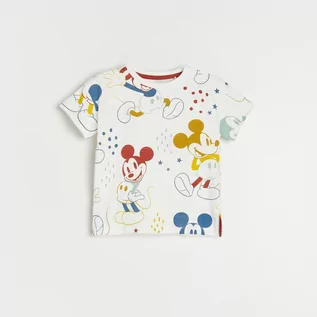 Koszulki dla chłopców - Reserved - T-shirt Mickey Mouse - Kremowy - grafika 1