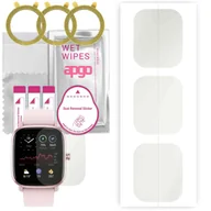 Akcesoria do smartwatchy - 3x Folia hydrożelowa MATOWA do Amazfit GTS 2 Mini - apgo Smartwatch Hydrogel MATTE Protection Ochrona na ekran smartwatcha - miniaturka - grafika 1