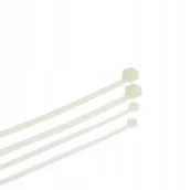 Maskownice do kabli - PLASTROL OPASKA PLASTIKOWA BIAŁA 4,8 x 350mm 100szt. - miniaturka - grafika 1