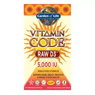 Witaminy i minerały - GARDEN OF LIFE Vitamin Code RAW D3 2000 IU 120 Kapsułek wegetariańskich - miniaturka - grafika 1