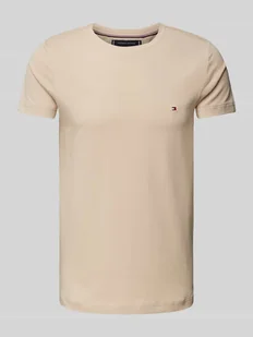 T-shirt o kroju slim fit z wyhaftowanym logo - Koszulki męskie - miniaturka - grafika 1