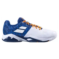 Buty sportowe męskie - Buty tenisowe Babolat Propulse BLAST AC M, Biało/Granatowy - miniaturka - grafika 1