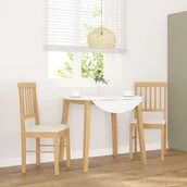 Krzesła - vidaXL Krzesła do jadalni z poduszkami 2 szt. lite drewno guma - miniaturka - grafika 1