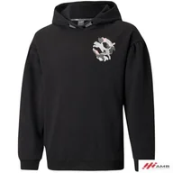 Bluzy dla dziewczynek - Puma Bluza dziewczęca Alpha Hoodie FL 58923201 152 czarna - miniaturka - grafika 1