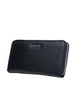 Portfele - Portfel Damski Duży Skóra Ekologiczna Na Karty PUCCINI Czarny BLP830G 1 - miniaturka - grafika 1