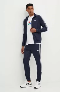adidas dres Essentials męski kolor granatowy IY6663 - Dresy męskie - miniaturka - grafika 1