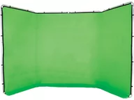 Tła fotograficzne - Manfrotto LL LB7622 Tło Panoramic 4m z ramą Chromakey Green - miniaturka - grafika 1