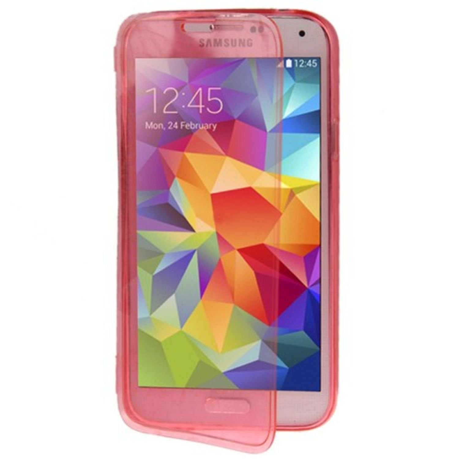 Etui na telefon komórkowy Flip Quer do telefonu komórkowego Samsung Galaxy S5 / S5 Neo Pink