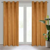 Zasłony - Zasłona gotowa Melanie 140 x 250 cm miodowy - miniaturka - grafika 1