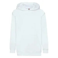 Moda i Uroda OUTLET - Dziecięca bluza z kapturem Hooded Sweat Fruit of the Loom - Biały 12-13 - miniaturka - grafika 1