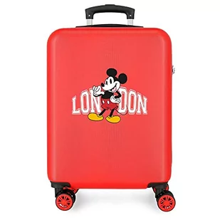Disney Mickey & Minnie Trip to London Walizka kabinowa Czerwony 38x55x20 cms Sztywne zapięcie z boku 35L 2 kg 4 koła Podwójne Bagaż Ręczny, Czerwony, Talla única, walizka kabinowa - Walizki - miniaturka - grafika 1