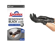 Rękawice robocze - Spontex Rękawice Odporne na Black 100 Wielkosc M/L - miniaturka - grafika 1