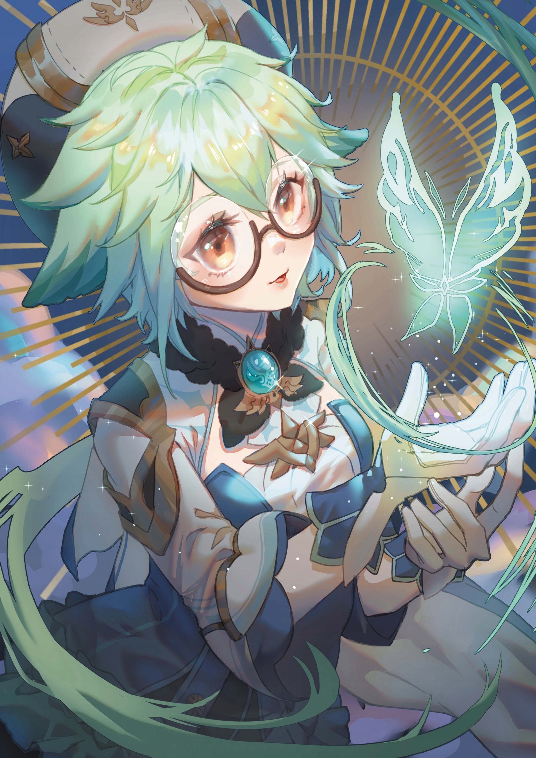 Plakat A3 Genshin Impact Anime Gra Sucrose