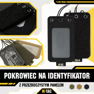 M-Tac - Pokrowiec na identyfikator z przezroczystym panelem - Czarny - 10131002 - Survival - akcesoria - miniaturka - grafika 9