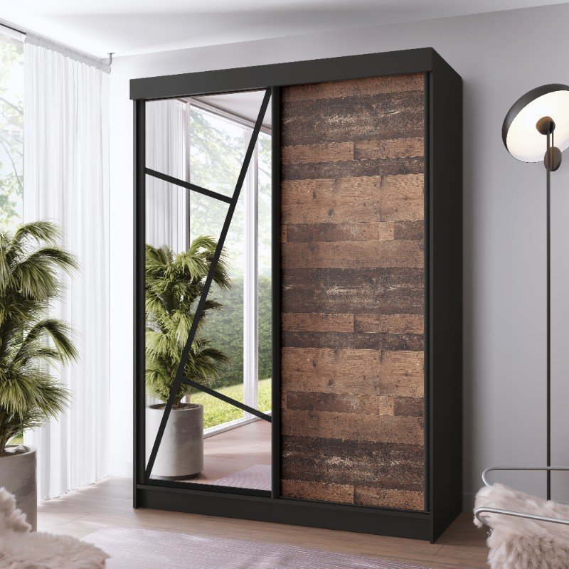 Szafa VENA 138 czarny i old style