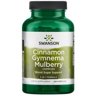 Suplementy naturalne - Cynamon, Gymnema, Morwa - kompleks 120caps. ( Swanson ) - miniaturka - grafika 1