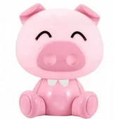 Lampy stojące - Lampka Lampa Nocna Led Świnka Dla Dziecka Różowa - miniaturka - grafika 1