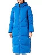 Płaszcze damskie - YAS Damski płaszcz buforowy YASIRIMA LS Long DOWN Coat S. NOOS, Surf The Web, S, Surf The Web, S - miniaturka - grafika 1