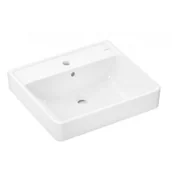 Umywalki - HANSGROHE 60132450 Xanuia Q Umywalka wisząca 550/480 z otworem na baterię, z przelewem Biały - miniaturka - grafika 1