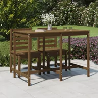 Stoły ogrodowe - vidaXL Stół ogrodowy, miodowy brąz, 159,5x82,5x110 cm, drewno sosnowe - miniaturka - grafika 1