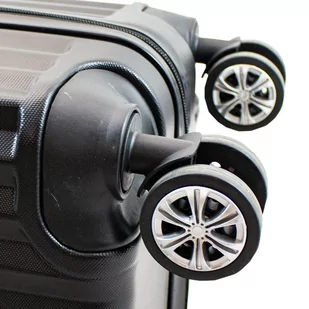 Wytrzymałe Walizki Komplet walizek Czarne XL+L+M mocne ABS Barut - Walizki - miniaturka - grafika 11