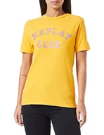 Koszulki i topy damskie - Replay T-shirt damski, 548 Light Orange, M - miniaturka - grafika 1