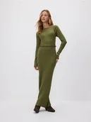 Botki damskie - Reserved - Zamszowe botki kowbojki - ciemnobrązowy - miniaturka - grafika 1