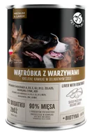 Mokra karma dla psów - PetRepublic kawałki w sosie z wątróbką i warzywami 800g - miniaturka - grafika 1