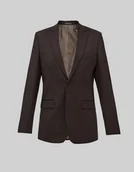 Marynarki męskie - marynarka do zestawu gualdo brąz slim fit - miniaturka - grafika 1