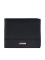 Portfele - Tommy Hilfiger Duży Portfel Męski Th Corp Mini Cc Wallet AM0AM13244 Granatowy - miniaturka - grafika 1