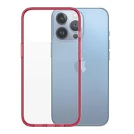 Etui i futerały do telefonów - PanzerGlass Obudowa dla telefonów komórkowych ClearCaseColor na Apple iPhone 13 Pro 0340) Czerwony/przezroczysty - miniaturka - grafika 1