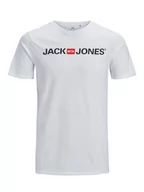Koszulki męskie - Jack & Jones Koszulka "JJECORP" w kolorze białym - miniaturka - grafika 1