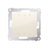 Sterowanie roletami - Kontakt Simon Kontakt Simon Lokalny sterownik roletowy Kontakt-Simon Simon 54 DEZ1L.01/41 z automatyczną kalibracją i programowalną pozycją ulubioną kremowy - miniaturka - grafika 1